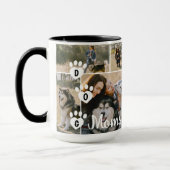 Mug Mamans chiens Collage de photos de compagnie moder (Gauche)