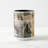 Mug Mamans chiens Collage de photos de compagnie moder (Centre)