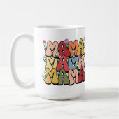 Mug Maman's Day Mama Retro Texte (Gauche)