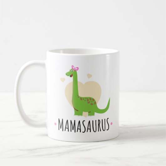Mug Mamasaurus Funny Dinosaur – Sweet Mom Gift (Gauche)