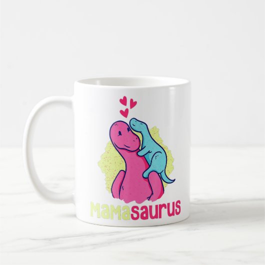 Mug Mamasaurus T Rex Dinosaur Mama Saurus Fête des mèr (Gauche)