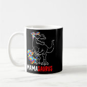 Mug Mamasaurus T Rex Dinosaure Autisme Sensibilisation (Gauche)