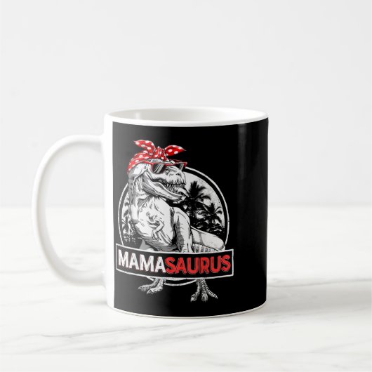 Mug Mamasaurus T Rex Dinosaure Maman Saurus Drôle (Gauche)