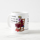 Mug Mamie embroche une canaille - lettrage noir (Devant gauche)