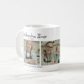 Mug Mamie la plus adorable qui existe 3 Collage de pho (Devant gauche)