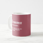 Mug Mamma suédoise rose amusant (Maman Définition) (Devant gauche)