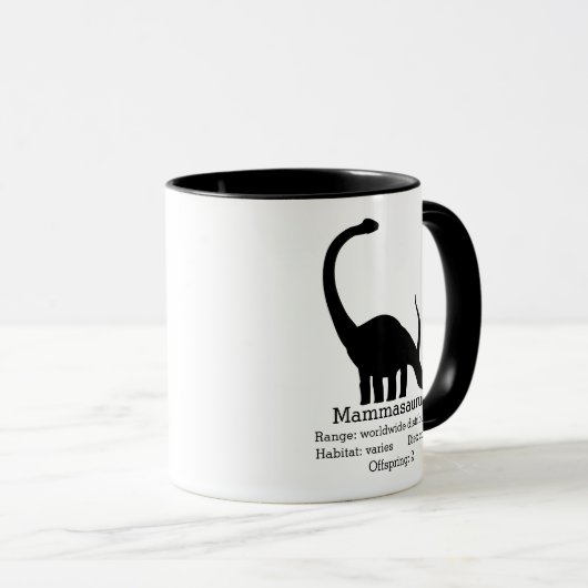 Mug Mammasaurus Maman (Devant droit)