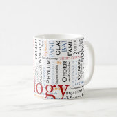 Mug Mammifères dans la typographie (Devant droit)