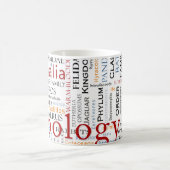 Mug Mammifères dans la typographie (Centre)