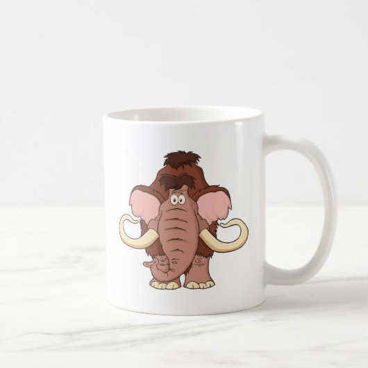 Mug Mammouth laineux de bande dessinée (Droite)