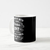 Mug Man Myth Legend Octobre 1947 75th Birthday Gift 75 (Devant gauche)
