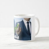 Mug Man showing stock price touchscreen concept (Devant droit)