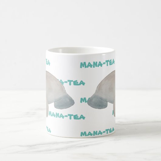Mug Mana-tea drôle Pun Manatee (Centre)