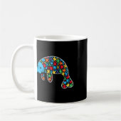Mug Manatee Puzzle Sensibilisation sur l'autisme Autis (Gauche)