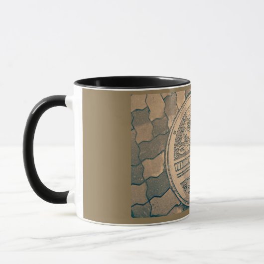 Mug Manche couverture en pierre orientale bronze de la (Gauche)