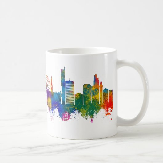 Mug Manchester England Skyline (Droite)