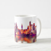 Mug Manchester England Skyline (Devant droit)