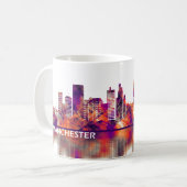 Mug Manchester England Skyline (Devant gauche)