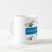 Mug Manchester road sign with bees.  (Devant gauche)