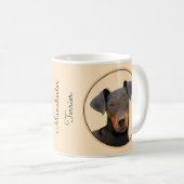 Mug Manchester Terrier Peinture Art animal original (Devant droit)
