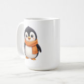 Mug Manchot adorable d'hiver (Devant gauche)