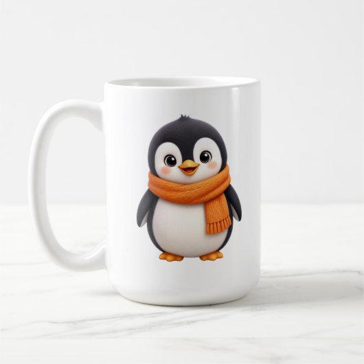 Mug Manchot adorable d'hiver (Gauche)