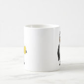 Mug manchot buvant du café (Centre)