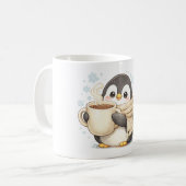 Mug Manchot café du matin (Devant gauche)