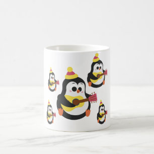 Mug Manchot Charmeur Design Joueur d'Ukulélé Mig