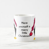 Mug Manchot cool dans un chapeau rouge (Centre)