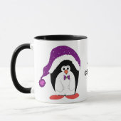 Mug Manchot dans un chapeau violet (Gauche)