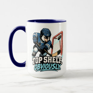 Mug Manchot de hockey étagère supérieure
