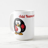 Mug Manchot de la Saint-Valentin (Devant gauche)