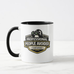 Mug Manchot Éviteur de Personnes Professionnel Design