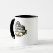 Mug Manchot Éviteur de Personnes Professionnel Design (Devant gauche)
