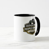 Mug Manchot Éviteur de Personnes Professionnel Design (Devant droit)