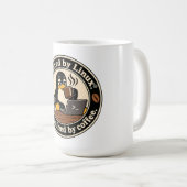 Mug Manchot Linux Tux et café (Devant droit)