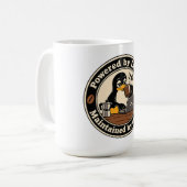 Mug Manchot Linux Tux et café (Devant gauche)