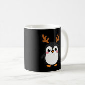 Mug Manchot Noël Renne (Devant droit)