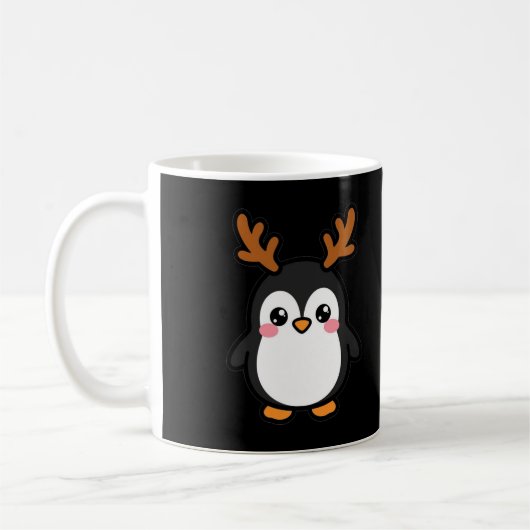 Mug Manchot Noël Renne (Gauche)