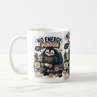 Mug Manchot sans énergie Mentalement en vacances CozyP