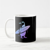 Mug Manchot surfeur Planche de surf Funny Drôle Surfin (Gauche)
