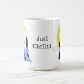 Mug Manchot surpris - Juste en train de se détendre (Centre)