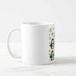 Mug Manchots Carolers Chantant Noël