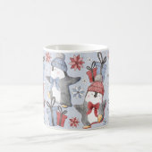 Mug Manchots dansants festifs d'hiver (Centre)