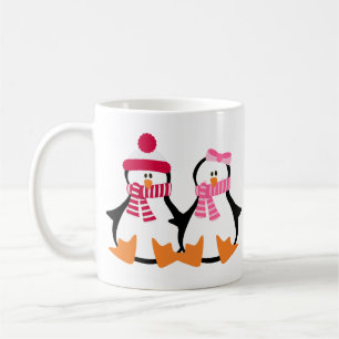 Mug Manchots de la Saint-Valentin