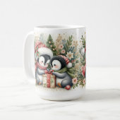 Mug Manchots de Noël 5 (Devant gauche)