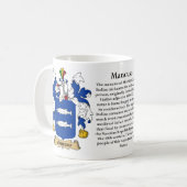 Mug Mancuso, l'origine, la signification et la crête (Devant gauche)