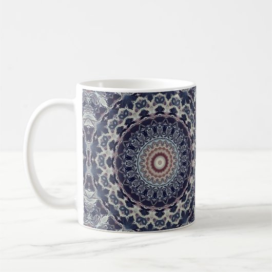 Mug Mandala abstrait en rond sans joint (Gauche)