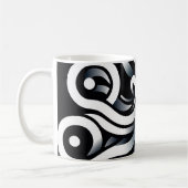 Mug Mandala abstrait géométrique sacré zen minimal (Gauche)